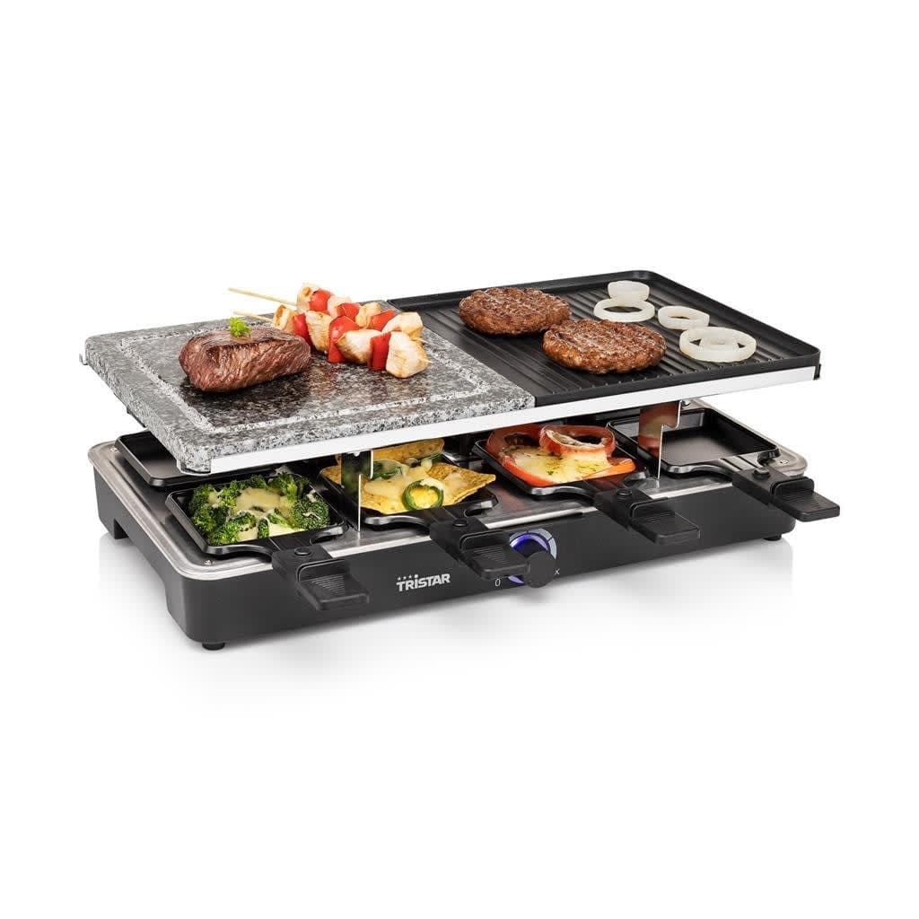 RA-2723 - Grill à raclette rev et pierre à cuire
